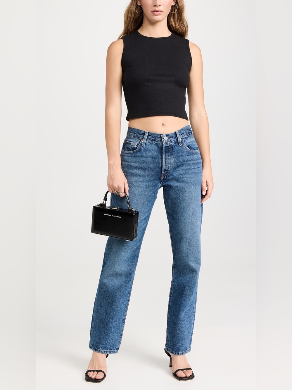 NWT Levi’s 501 90’s mid rise straight leg jeans, 25 x 30